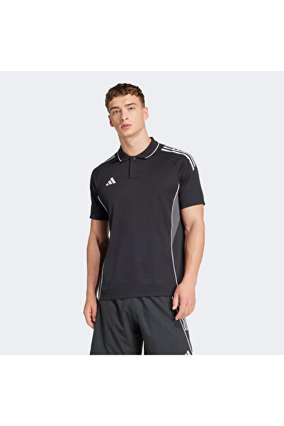 adidas JY1804 Tiro25C Erkek Siyah Polo Yaka T-shirt