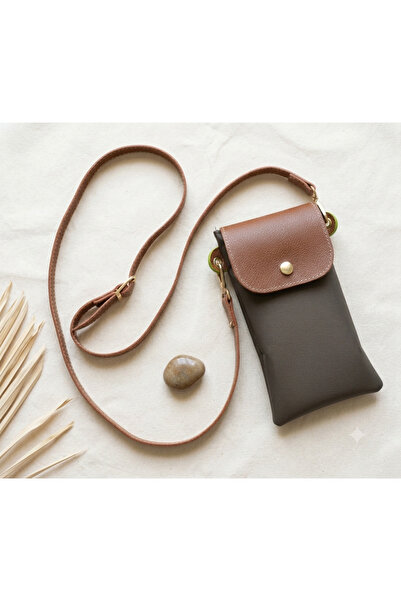 PASSTELL Women's Long Strap Hooked Waterproof Crossbody Long Strap Phone Bag