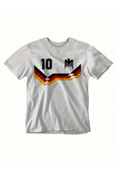 9JY Men's Short Sleeve T-Shirt Graphic Printed German Eagle Number 10 With Fl...