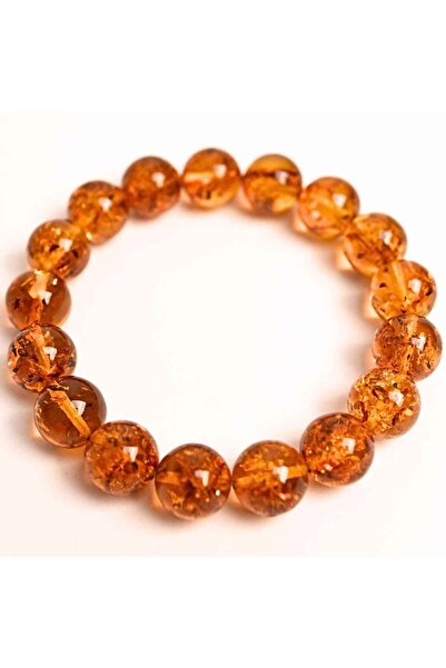 craftmystic Bratara elastica 12 mm Chihlimbar Amber - Energie si protectie na...