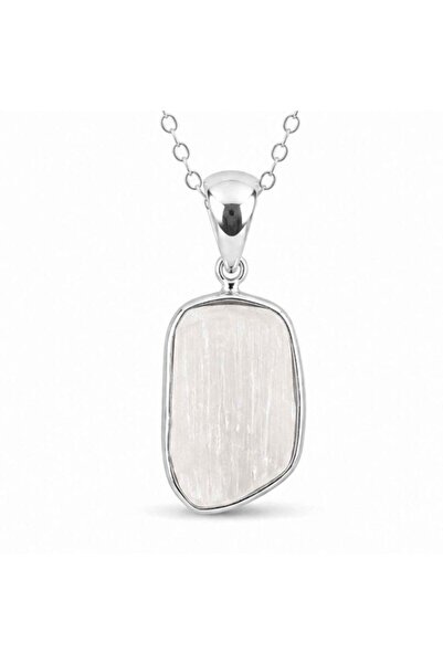 craftmystic Колие от сребро 925 с селенит – яснота и духовен баланс