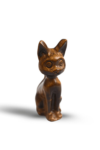 craftmystic Gardiana curajului - Pisicuta din Ochi de Tigru pentru Protectie ...