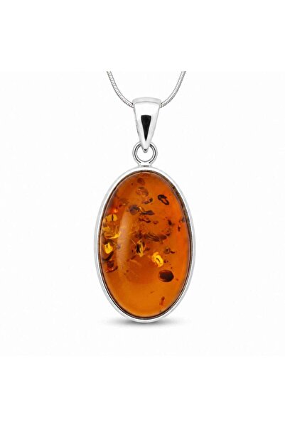 craftmystic Колие от сребро 925 с янтар - Положителна енергия и вътрешен баланс