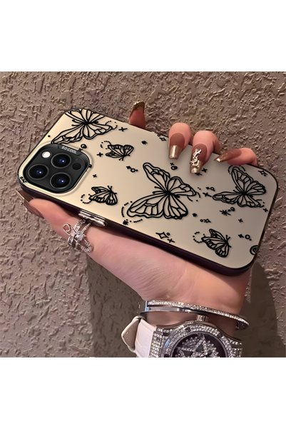 CHICASELUX حافظة فراشة أنيقة متوافقة مع هاتف iPhone 13 Pro، حافظة واقية متينة...