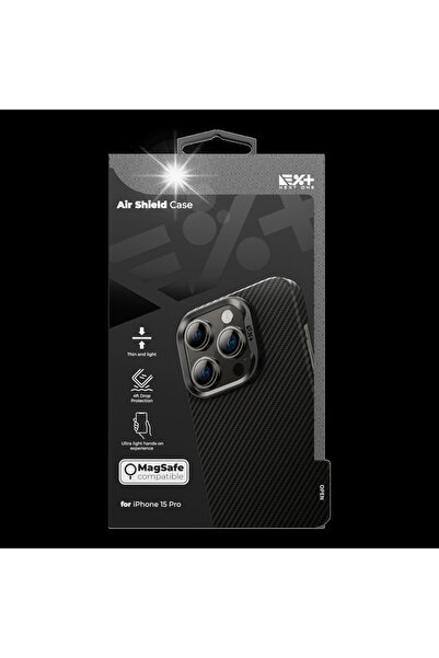 NEXT ONE Husă AirShield MagSafe Carbon pentru iPhone 15 Pro