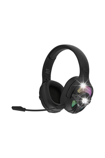 AQIRYS Căști cu mod dual: Wireless și Bluetooth + Cu fir ARA negru