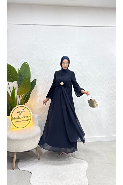 moda zeynaa Nare Şifon Elbise