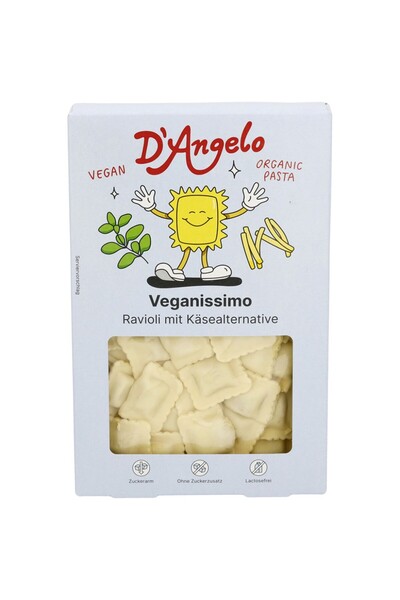 Carlo Dangelo Ravioli vegani cu alternativă organică la brânză, 250g