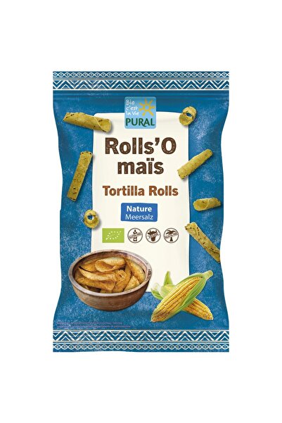 Pural Rulouri de tortilla cu sare de mare, fără gluten, bio, 125g