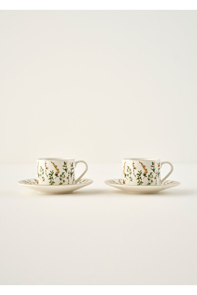 Bella Maison Gardenia Porselen 2'li Çay Fincanı Seti (180 cc)
