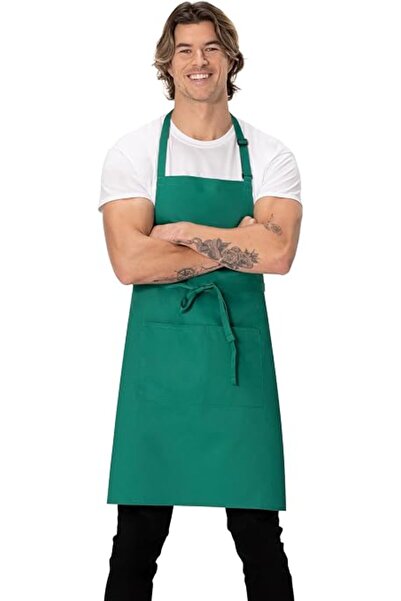 Chef Works مريلة جزار للجنسين، أسود، مقاس واحد، أسود، مقاس واحد