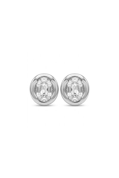Charmist Steel Isla Crystal Stone Earrings Silver