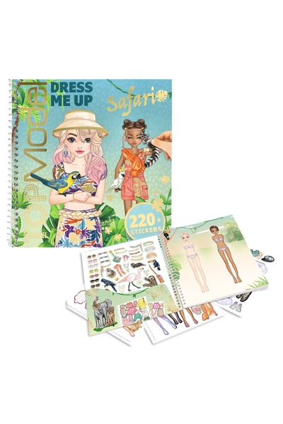 Top Model Dress Me Up Moda Tasarım Çıkarma Defteri – Stickerlı Giydirme Aktiv...