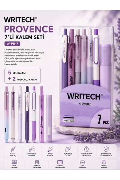 Writech W-PR-7 Provans Mor Kalem Seti 7'li Paket