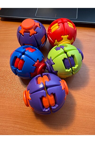 womistore Rulmanlı Spin Ball Dönen Top Stres Oyuncağı (Rastgele 1 Renk Gönder...