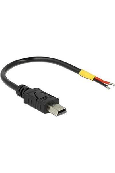DELOCK Καλώδιο USB Mini-B > 2x Ανοιχτά Άκρα Καλωδίου Τροφοδοσίας