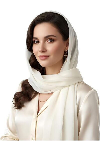 SerenitaHome SERENITA Christmas Scarf Valentine Women Silk Feel Chiffon Soft ...