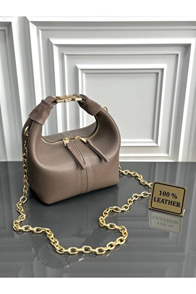 çkn sedat çakan çanta & fular & aksesuar Genuine Leather Women's Hand Shoulde...