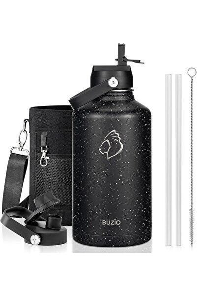 BUZIO Stainless Steel Water Bottle 64oz (Cold for 48 Hrs/Hot for 24 Hrs) 1900...