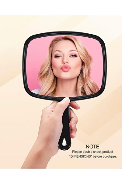GENERAL PROTECLE Hand Mirror, 10.3" L x 7.4" W Salon Barber Hairdressing Hand...