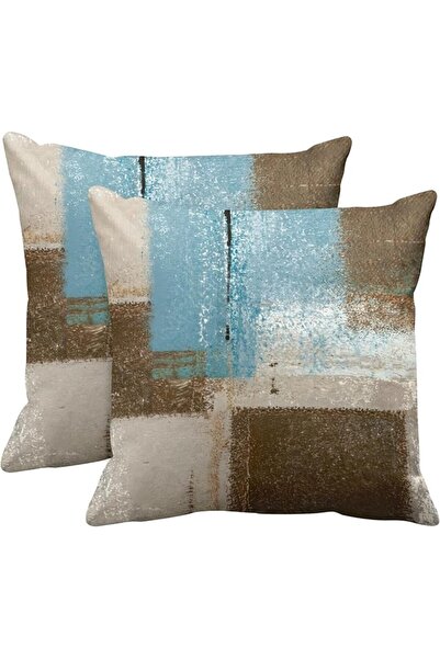 Britimes Throw Pillow Covers Modern Home Art Decor, 18 x 18 Inches Set of 2 P...