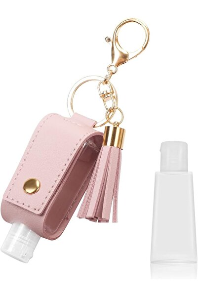 Unaone 1oz/30ml Hand Sanitizer Holder Travel Size, Empty Bottles Leather Sani...