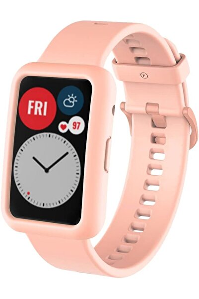 GENERAL Compatible with Huawei Watch Fit Silicone Smart Watch Strap + Protect...
