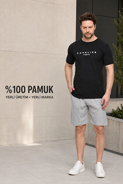 Duzor Men's Two-Piece Set 100% Cotton, Summer, Gym, Athlete, Football, Fitnes...