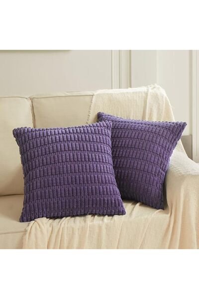 Fancy Homi 2 Packs Dusty Blue Decorative Throw Pillow Covers 18x18 Inch for L...