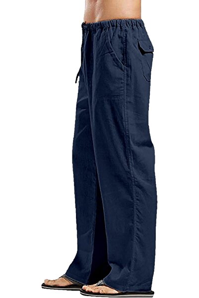GENERAL YAOHUOLE Men's MCU00003 Linen Pants (pack of 1)