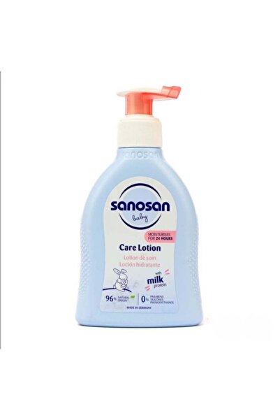 Sanosan عبوتان من لوشن العناية ببشرة الأطفال مع بروتين الحليب الطبيعي وترطيب يدوم 24 ساعة 2×200 مل