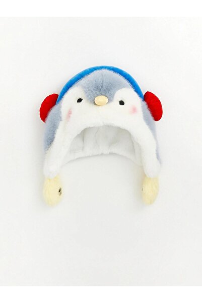 LC Waikiki Boy's Snow Hat with Penguin Figure (W6)