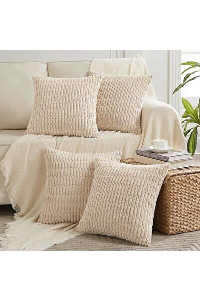 Fancy Homi 4 Packs Boho Black Decorative Throw Pillow Covers 18x18 Inch for L...