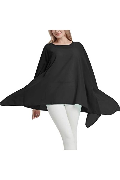 GENERAL Wiiiwish Women's Loose Solid Long Batwing Sheer Chiffon Caftan Wrap P...