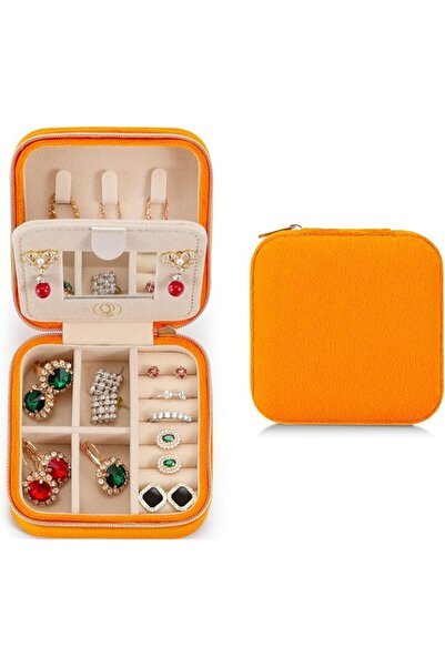 GENERAL ZPROW Plush Velvet Travel Jewelry Case, Organizer, Box, Small Case fo...