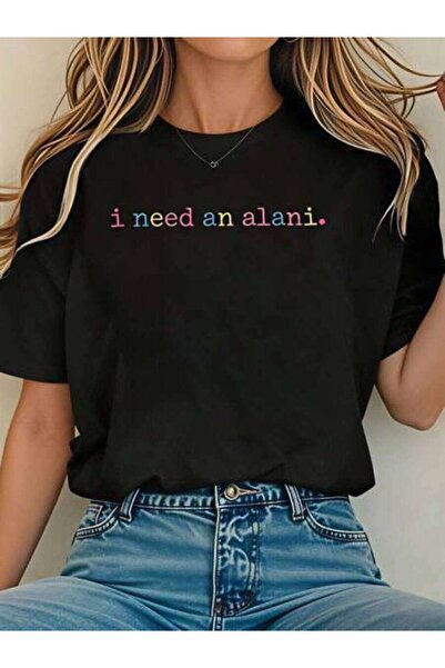 23ERVA Summer Outfit Women, I Need An Alani Text T-Shirts, Funny Vintage T-Sh...