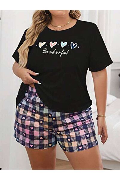 23ERVA Women's Heart Pattern With Wonderful Text, Pure Cotton T-Shirt, Summer...