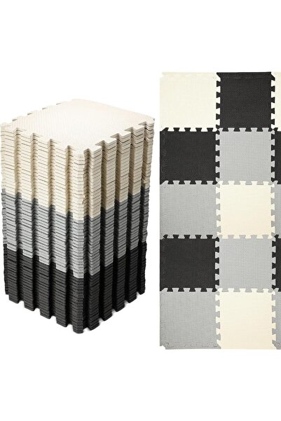 Nuanchu 60 PCS Kids Foam Puzzle Floor Mat Bulk - Solid Color Foam Play Mat wi...