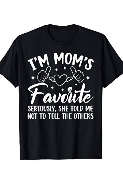 4Car Funny "I'm Mom's Favorite" Rivalry T-Shirt - 100% Cotton Soft Unisex Tee...