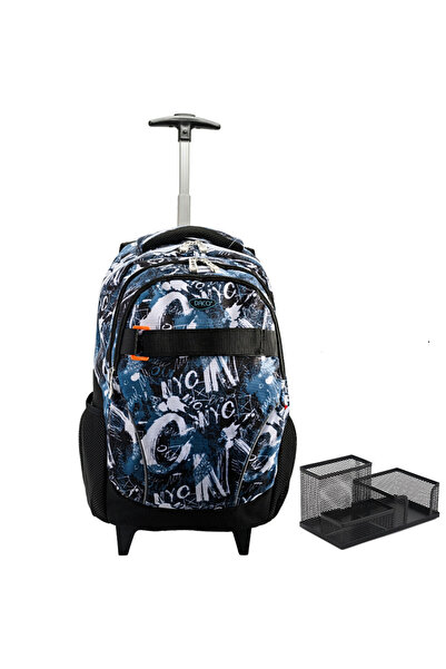 Daco Pachet Ghiozdan troler baieti, GH4621 + suport de birou