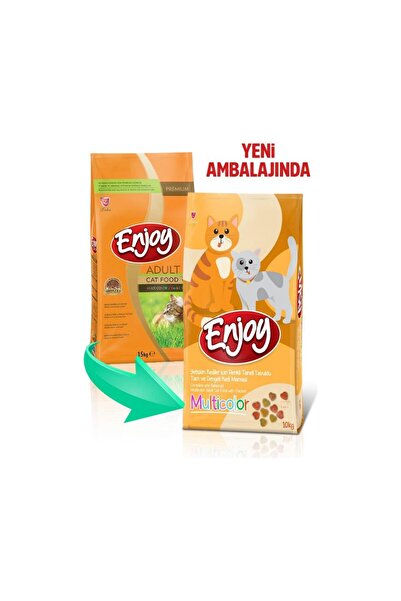Enjoy Multicolor Tavuklu Kedi Maması 10 kg
