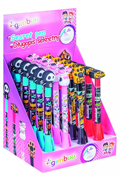 MC Micostore Secret pen GIMBOO invisible with light packed in a display assor...