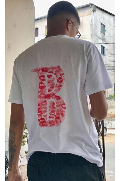 DEEFWEAR Mi̇ngalondon Kiss Design Letter B Oversize T-Shirt