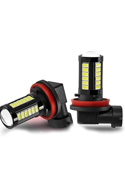 THE WHITE SHOP 2PCS LED Fog Light Bulbs White, Super Bright 2800 Lumens 33-SM...