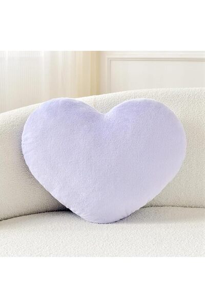 GENERAL Petrella Throw Pillows Heart Pillow Cute Fuzzy Pillows for Bed Living...