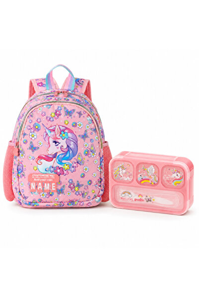 Hibobi Premium Unicorn Preschool Backpack with Lunch Box – Lightweight & Supp...