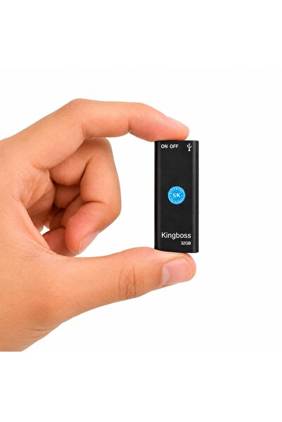GLOBAL TEKNİK KB-14 Dijital Ses Kaydedici Cihazı 32GB Dahili Hafıza 24 Saat Ç...