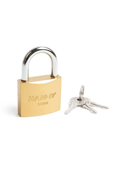 Alista Home Lacăt, 50 mm cu arc Ø7.5 mm, sistem de blocare rezistent, 3 chei ...