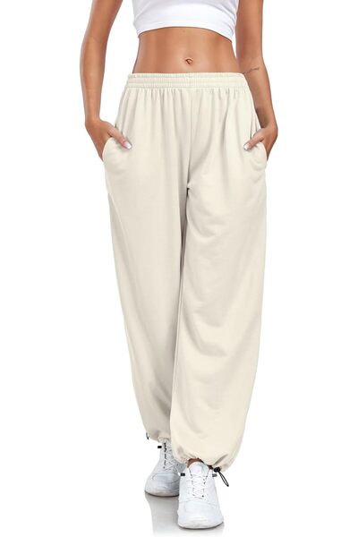 GENERAL Enwokran Trousers Women's Wide Leg Track Pants Baggy Cargo Trousers H...