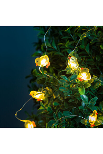 Alista Home Ghirlandă LED, de Paște, 2m, 20 LED-uri, model pui, lumină caldă,...